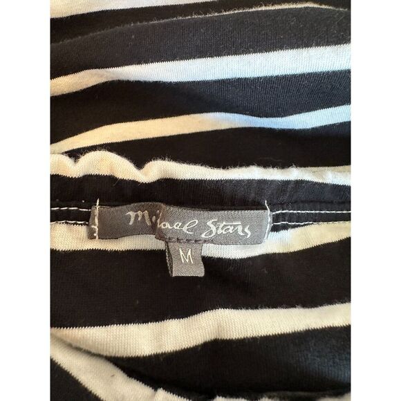 Michael Stars Black and White Striped Tube Top Size Medium - MADE IN USA - Picture 4 of 6